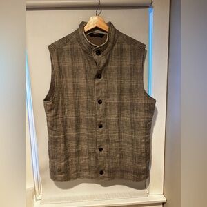 Peter Millar Crown Crafted Brown
Linen Quilted Vest